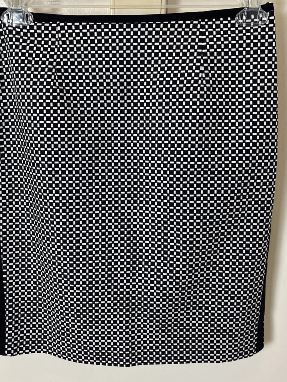 White House Black Market Pencil Skirt Women’s 6 Black White Geometric Lined
